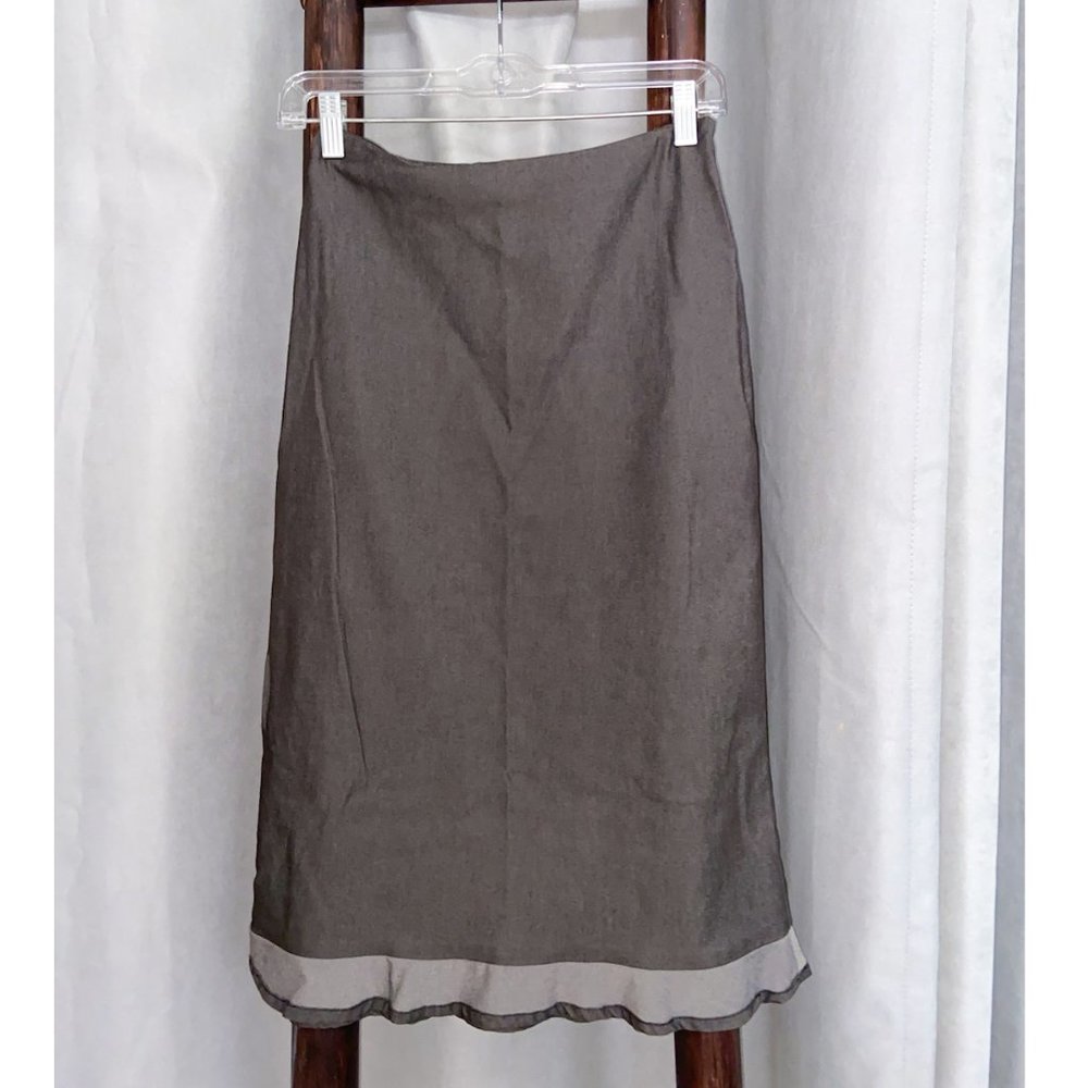 Promod Dainty Midi Gray Skirt